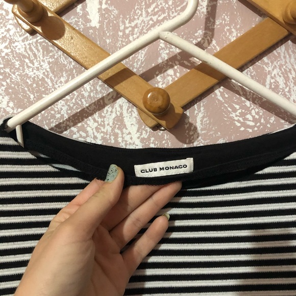 Club Monaco boatneck stripe top (French girl style) - Picture 2 of 3